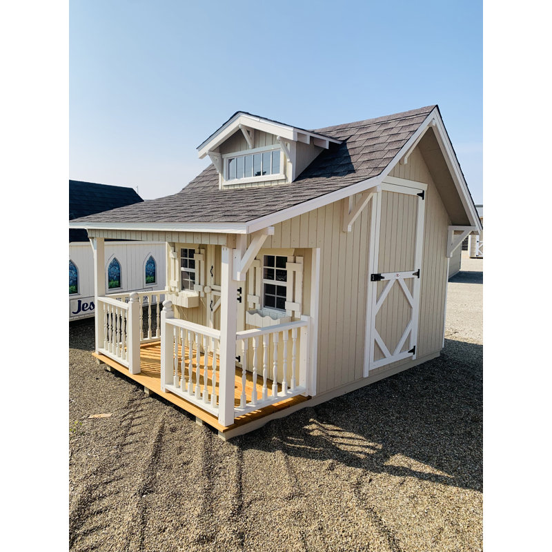 Little Cottage Co. Little Cottage Craftsman Outdoor Playhouse Wayfair